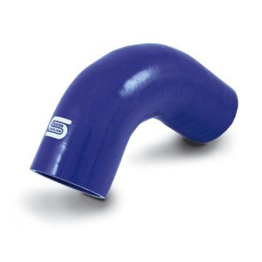 COUDE SILICONE 90  30MM BLEU