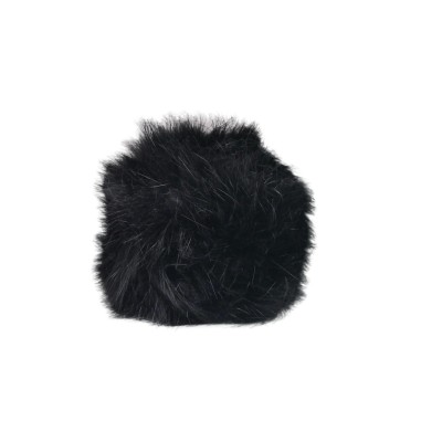 COUVRE POMMEAU FLUFFY NOIR