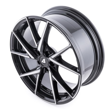 4 JANTES ALUTEC ADX.01 17X7 4X108  ET18 NOIRES POLIES