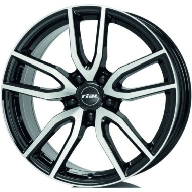 4 JANTES TORINO 17X7.5 5X100 ET40 NOIRES POLIES