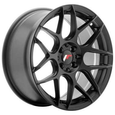 4 JANTES JR18 17X8 4X100/108 ET25 NOIRES BRILLANT