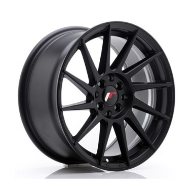 4 JANTES JR-22 4X100/108 17X8 ET25 NOIRES MATT