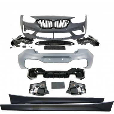 Kit De Carrosserie BMW F20/F21 LCI M2C 2 Sortie double Noir brillant