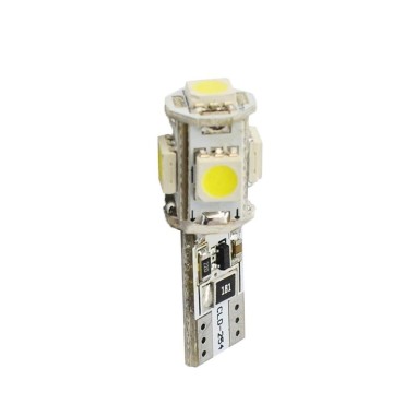 2 AMPOULES LEDS T10 W5W SMD CANBUS