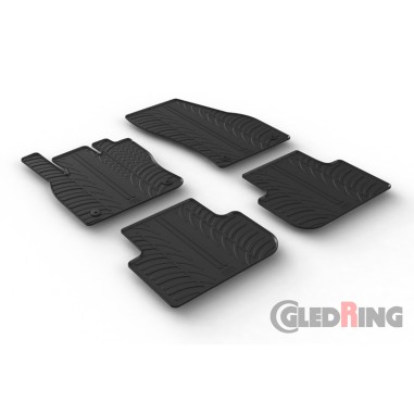 SET TAPIS CAOUTCHOUC TIGUAN 2016-