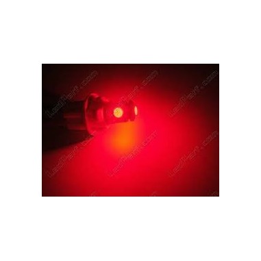 AMPOULE LED T10 W5W ROUGE ANTI ERRE