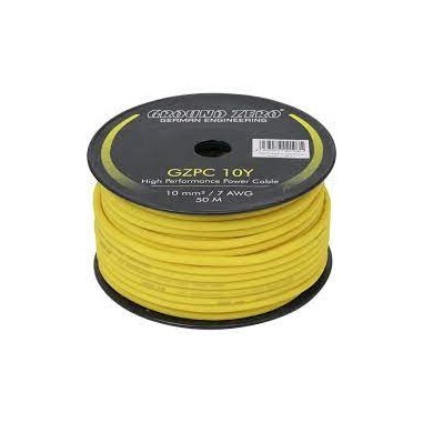 CABLE ALIM GZ 10MM JAUNE