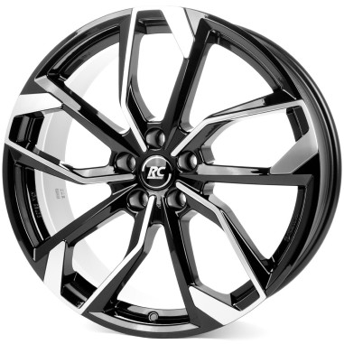 4 JANTES RC34 17X7 4X108 E20 NOIRES POLIES