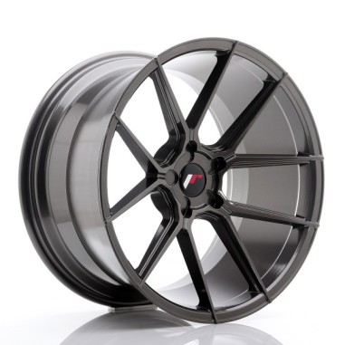 4 JANTES JAPAN RACING JR30 18X8.5 5X112 ET40 NOIR BRILLANT